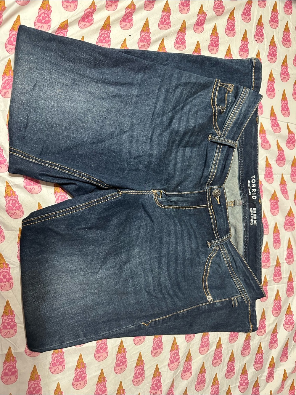 torrid Dark Indigo luxe slim bootcut 14S